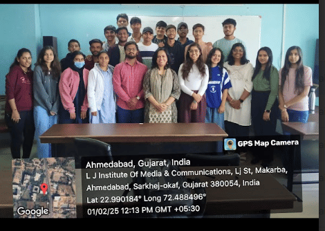 L J Institute of Media and Communications Ahmedabad DIC workshop photo 1